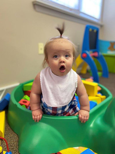 baby at daycare
