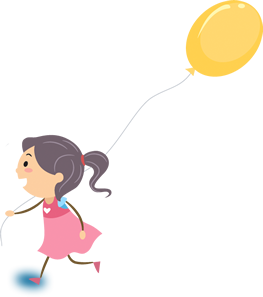 girl with balloon